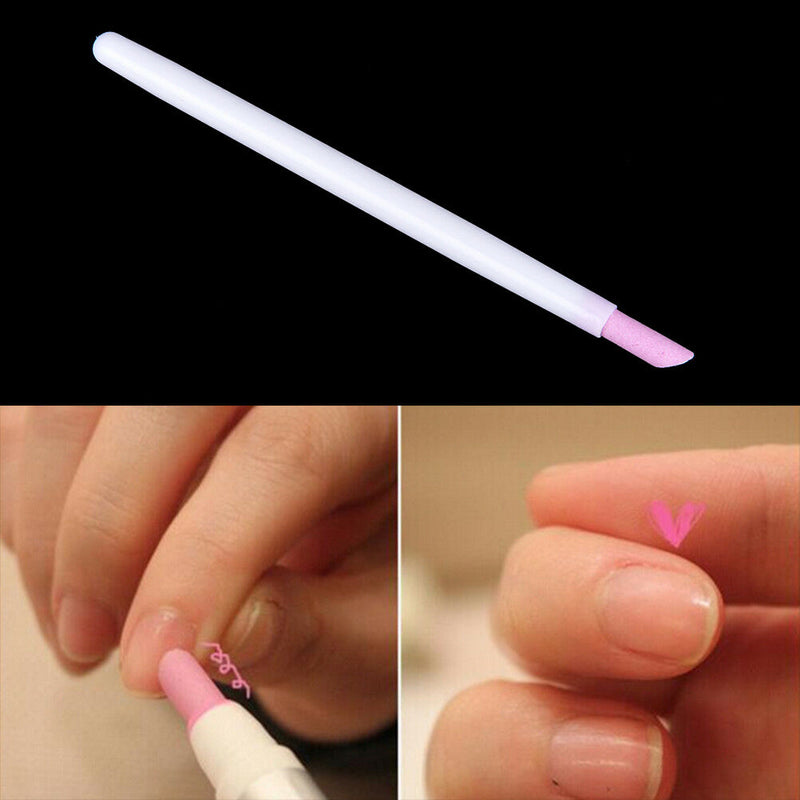 Stone Cuticle Stick Pen Spoon Cut Nail Pusher Manicure Care Tools Nail PusheJ Gw