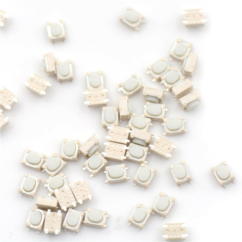 50pcs 3*4*2.5mm Tactile Push Button Switch Tact Switch Micro Switch 4-Pin A Gw