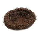 2x Brown Rattan Bird Nest Photo Props Garden Ornament Holiday Decoration