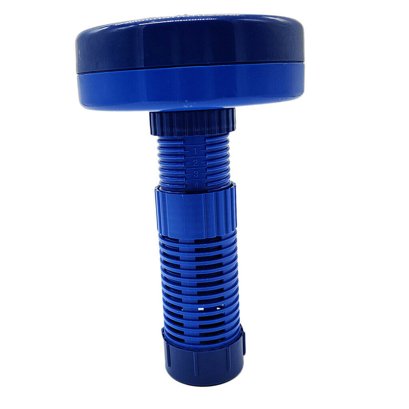 Floating Pool Chlorine Dispenser Adjustable Flow Vents Cap 1inch_Blue Modern