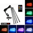 1PC 5050 RGB LED Strip Lights 72 SMD 5V Car Interior Atmosphere Music+Controller