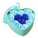 11Pcs/Box Artificial Flowers Rose Soap Flower Heart Shape Diy Wedding Decor O1H6