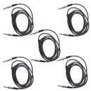 5Pack 3.5mm Nylon Braided Aux Stereo M to M Audio Adapter Cable for Car MP3