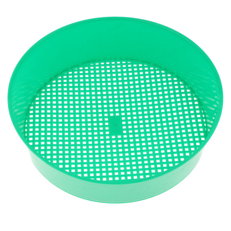 2-in-1 Green Plastic Woven Wire Garden Sieve for Plants, Soil and Compost - 10