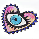 heart-shaped eye sequins embroidery clothing accessories appliqueflower patc JR