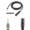 2m XLR 6.6 Feet Jack 3.5mm Cable for Jack of Audio Cable for Mixer Mixer PC