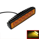 18W 6LED Bright Light Spot Work Bar Driving Fog Offroad Truck Car Lamp Yellow  Z