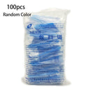 100 Pcs/pack Disposable Plastic Tweezers Dental Disinfection Sterile Forceps