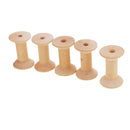 20pcs Wooden Empty Thread Spools Reels Bobbins For Sewing Ribbons 47mmx31mm