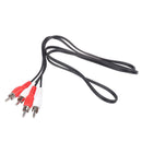 2RCA Male to 2RCA Male Audio Cable Fr Laptop HDTV DVD VCD AmpliS Ew