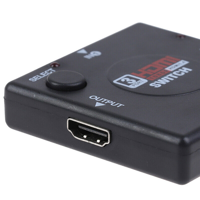 Hdmi 3 Port Switch AUTO Switcher Splitter Selector HUB Box Cable HDTV 2160P OZ