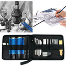 Zipper Pencil Case Sketch Brush 33pcs Set Art Painting Box Student Supply A
