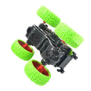 Mini Off-Road Vehicle Four-Wheel-Drive Plastic Kids Toys Stunt Car (Green)