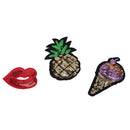 5pcs DIY Clothes Stickers Sequins Embroidered Applique Patch Sewing ME