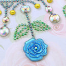 DIY Flower Special Shaped Diamond Painting Cross Stitch Clock Home Decor