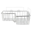 Stainless Steel Storage Organizer Corner Shower Caddy Bath Shelf With Hooks AU