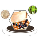 25 Slots Oil Aroma Storage Wooden Case Box Essential Organizer Container Display