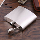 7oz Flask Stainless Steel, Great Christmas or Halloween Gift for Whiskey Lovers