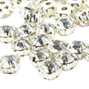 100pcs Rhinestone Loose Faceted Beads Wedding Embellishment Scrapbooking 7mm