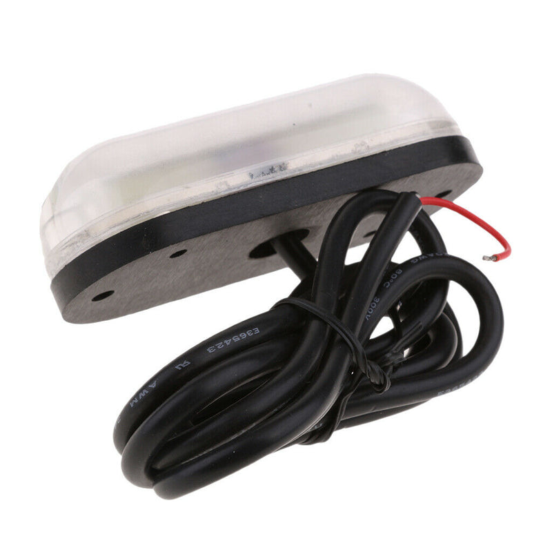 2x 12V White Light Stainless Steel Underwater Boat Marine 6 LED Light