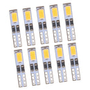 10X White T5-5630-2SMD LED Bulbs High Power Super Bright For Indicator Light