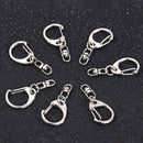 10x/lot Polished Keyrings Keychain Split Ring Key Chains DIY Jewelry Making ES