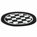 Mini Auto Car Water Cup Bottle Holder Anti-slip Pad Mat 65mm Black and Whit G5H1