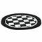 Mini Auto Car Water Cup Bottle Holder Anti-slip Pad Mat 65mm Black and Whit G5H1