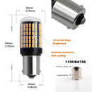 2Pcs Super Bright No Hyper Flash 1156 Canbus Car Led Light Ba15S P21W 144Sm A8J9
