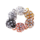 6 Magnetic Ball Clasp Converter Rhinestone DIY Necklace Bangle Jewelry Clasp