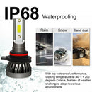 2PCS 9012 LED Headlight Conversion Kit High Low Beam 6000K IP68 YPS