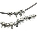 120PCS Mixed Tibetan Connectors Spacer Bail Beads Charms DIY Jewelry Findings