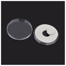 60 Pcs 46mm Coin Cases Capsules Holder Applied Clear Plastic Round Storage  W8V5