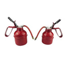 Metal Oil Can 500cc Flexible Spout Lubrication Fluids Pump Action Nozzle
