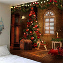 Xmas Art Wall Hanging Tapestry Christmas Decor Backdrop Party Decoration 07