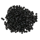 500 Pcs Black 5mm Silicone Lined Micro-ring Links Beads for I Stick Hair Ex V2R5