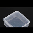 5X Small Transparent Plastic Storage Box  Square Multipurpose display box3c