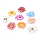 50pcs Flower Series Wood Buttons Sewing Scrapbooking  DIY Clothing Wooden DecFT