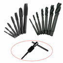 7PCS HSS Machine Screw Thread Metric Plug Tap Drill Set M3 M4 M5 M6 M8 M10 M12