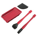 Red Silicone Glue Kit Glue Spreader Applicator Set for Woodworking Arts