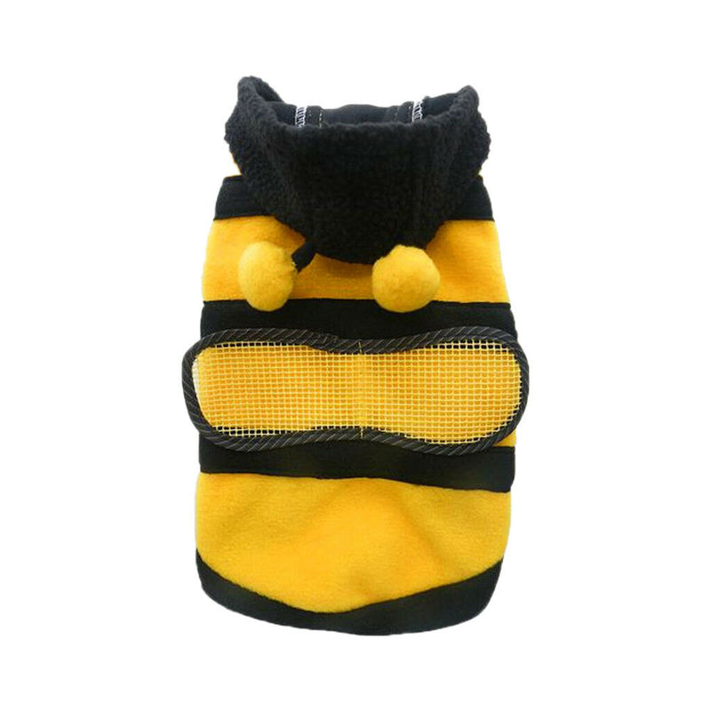 Pet Hoodie Cloth Dog Cat Puppy Apparel Fancy Bee Costume Outfit Coat XXXS