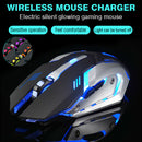 Wireless Optical USB Mice Gaming Mouse 7Color LED Backlit Rechargeable PC Laptop