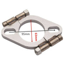 2.5" 2-1/4" inch Exhaust Flange Flat Oval Split Repair Replacements