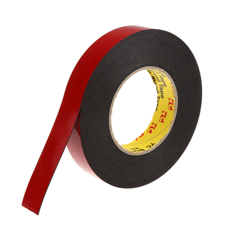 33ft / 10m Double Sided Foam Adhesive Tape Automotive Mounting 25mm Width