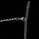 Crystal Diamante Necktie Tie Choker Bib Necklace WEDDING PROM Dancer Jewelry