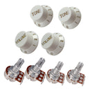 x Guitar Potentiometer Audio Pots A500K B500K OHM Replacement for Electric