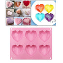 Cake Mold Heart-Shape Silicone Mould for Chocolate Jelly Soap DIY Bakeware