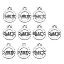 10 Pieces Diabetic Necklace Bracelet Pendant DIY Jewelry Making Charms Beads