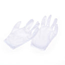 White Short Glove -Captain Clown Magician Santa Halloween Fancy Dress Costume3C