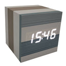 Simple Noiseless LED Digital Alarm Clock Thermometer Date Voice Control